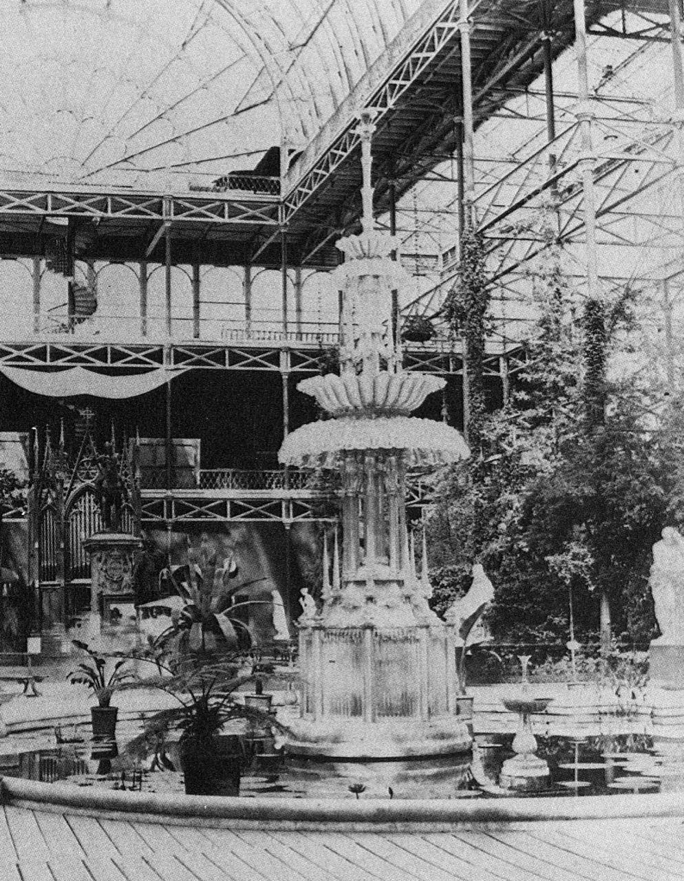 (1) The interior of the Crystal Palace
