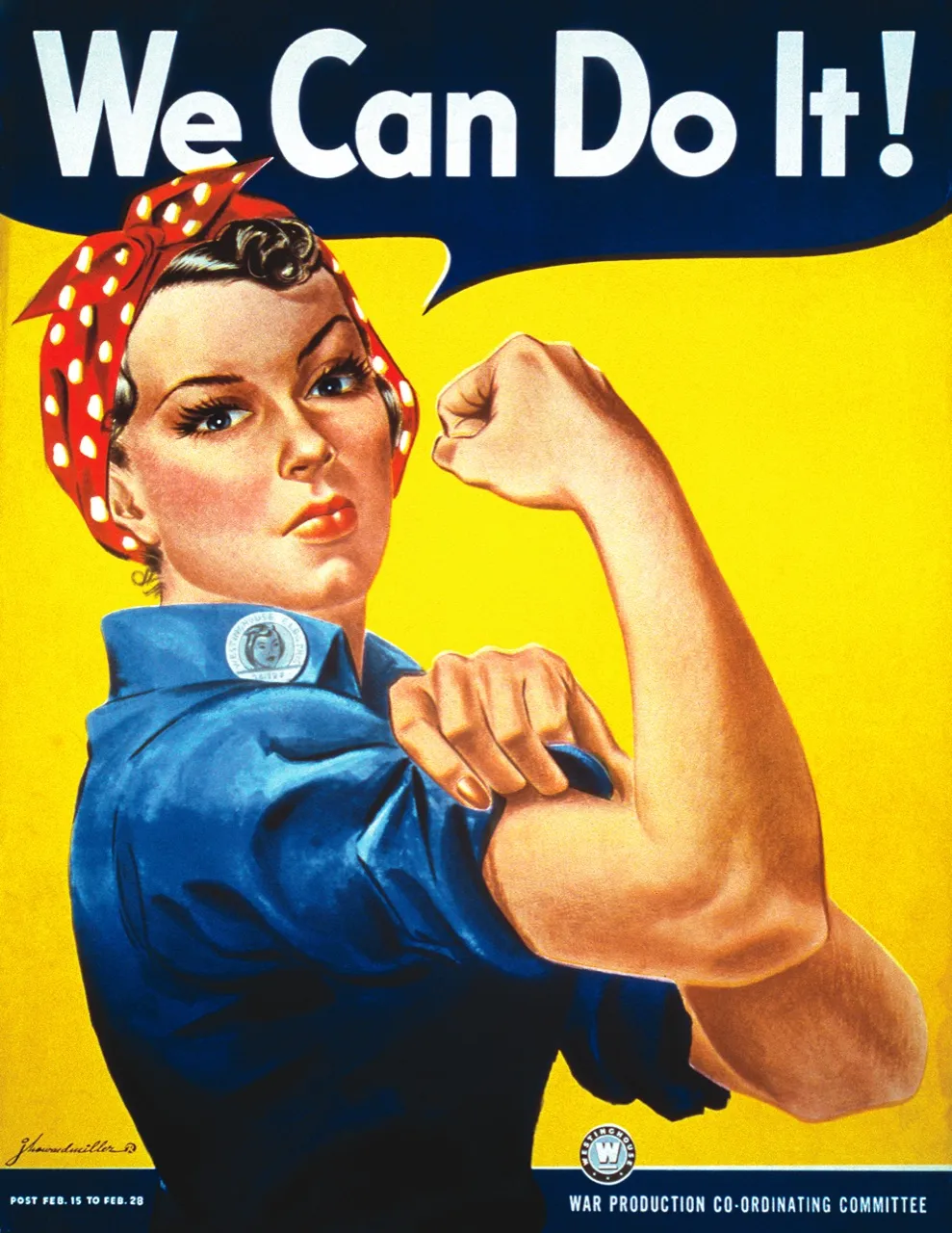 The image of Rosie the Riveter: a symbol of wartime women