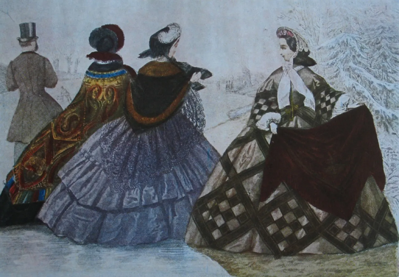 A fashion plate: the main source of fashion news before photography