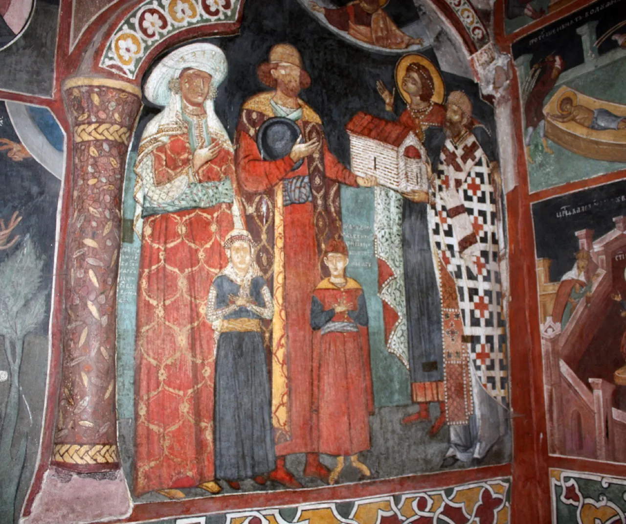 (1) A boyar in traditional dress