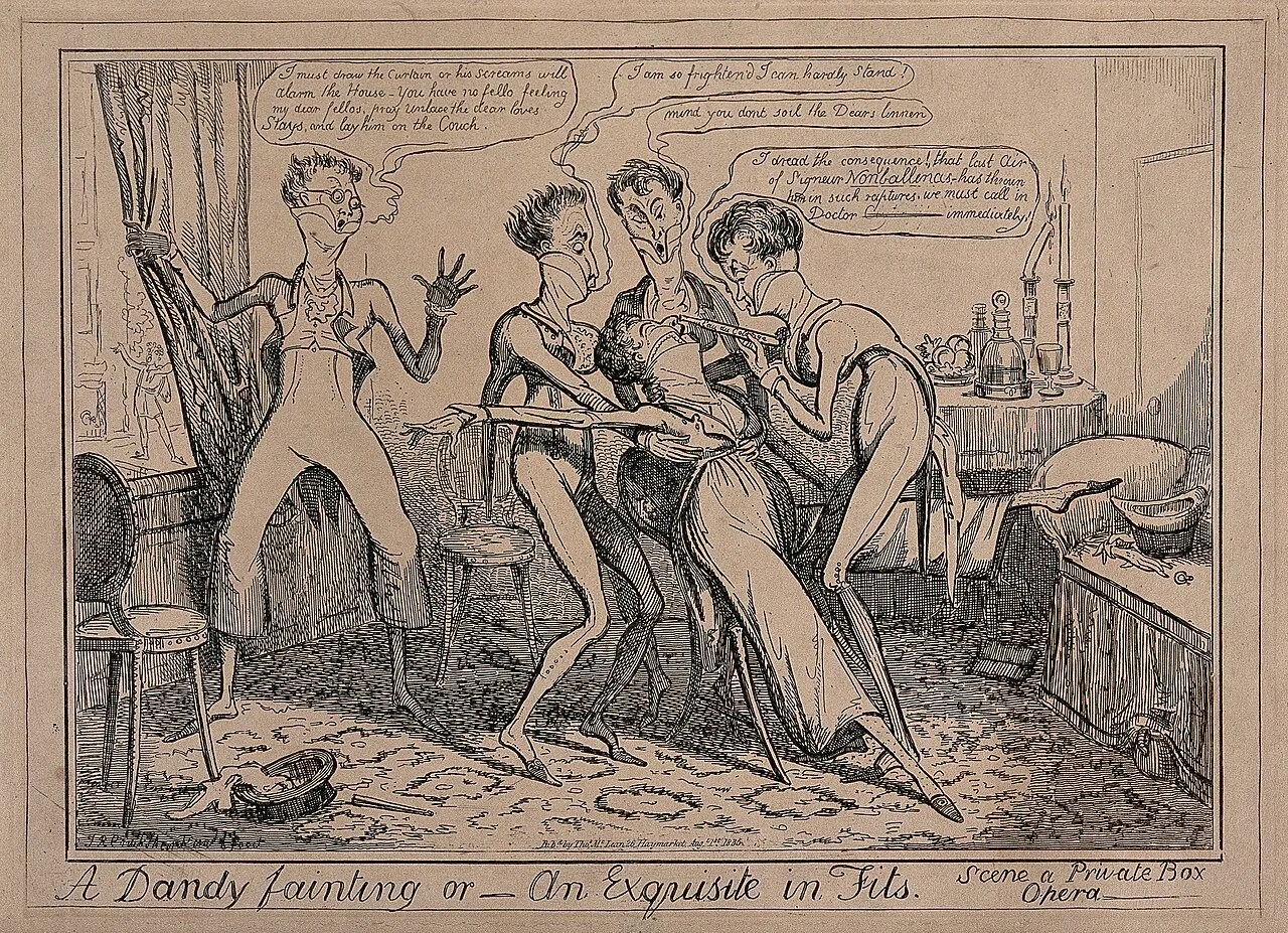 A fashion print with a fop: what the ideal of the age looked like