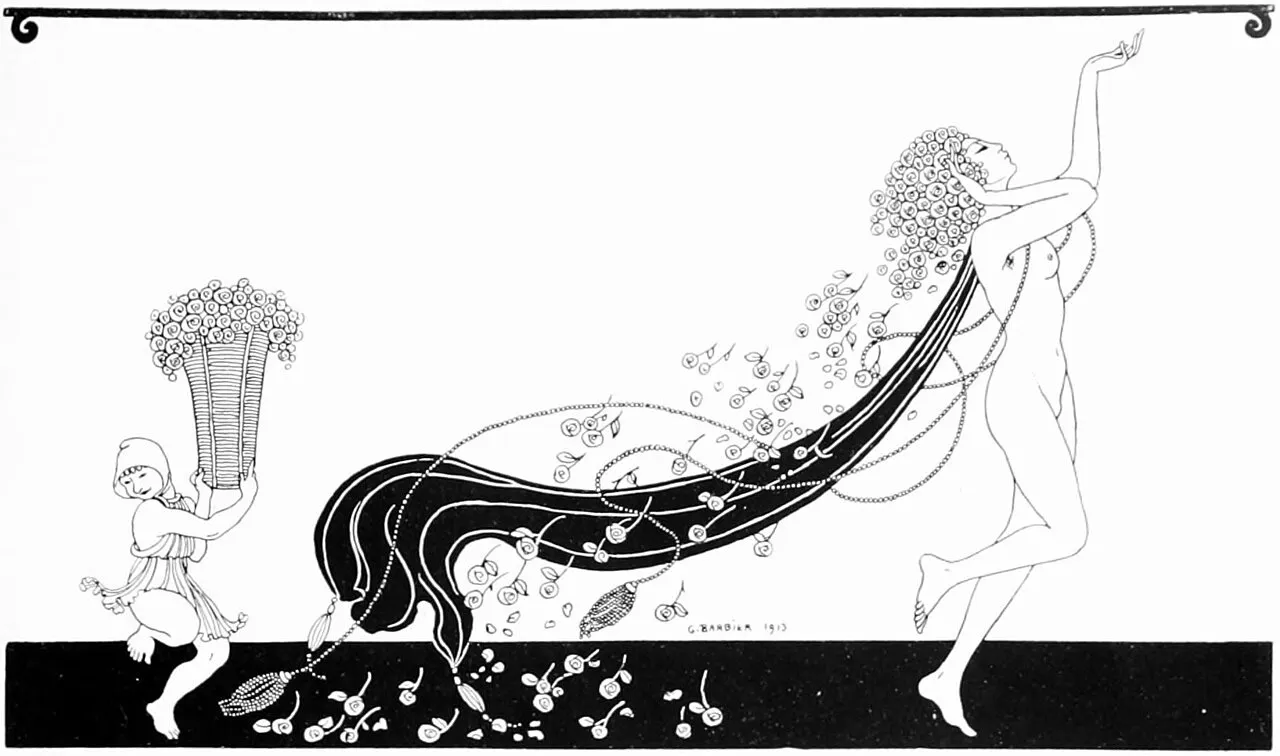 (3) An illustration by Georges Barbier